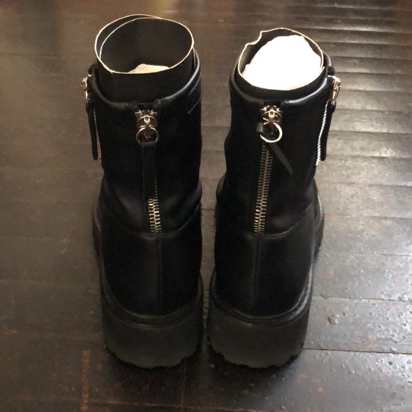 Giuseppe Zanotti Zip Up Combat Boots in Black Size 6.5 - Picture 4 of 13